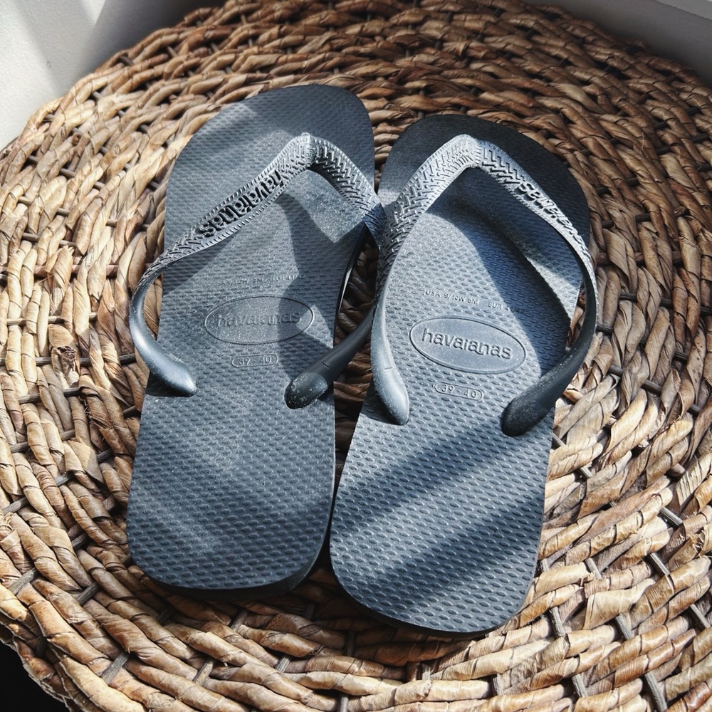 Havaianas Black Flip Flops